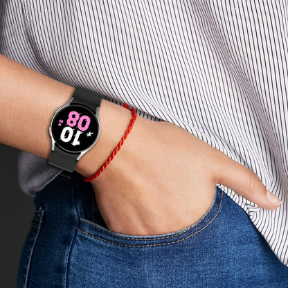 Smuk Metal Og Silikone Universal Rem passer til Samsung Smartwatch - Brun#serie_9