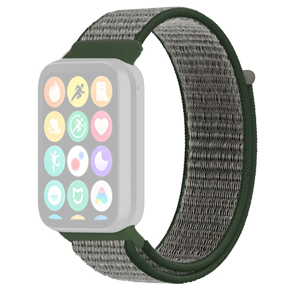 Helt Vildt Cool Nylon Rem passer til Xiaomi Smart Band 8 Pro - Grøn#serie_15