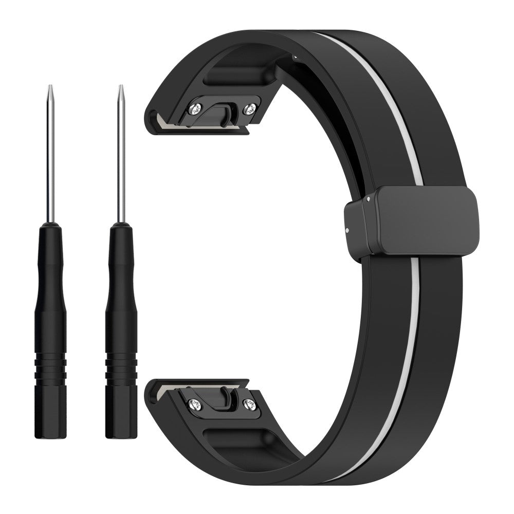Mega Skøn Silikone Universal Rem passer til Smartwatch - Sort#serie_1