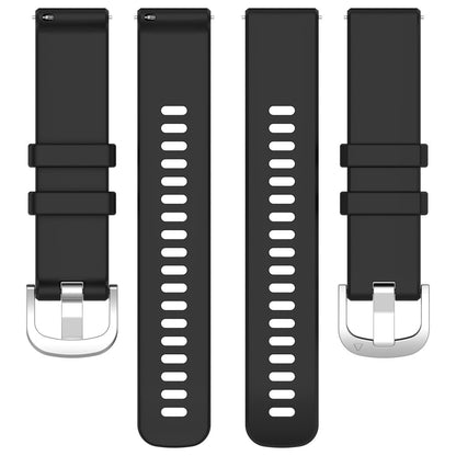 Mega Slidstærk Silikone Universal Rem passer til Smartwatch - Sort#serie_1