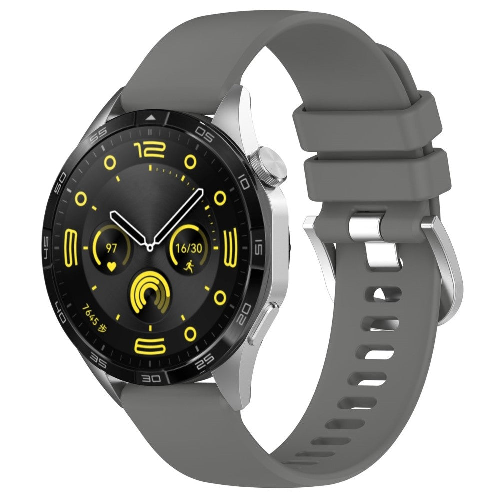Helt Vildt Flot Silikone Universal Rem passer til Smartwatch - Sølv#serie_7