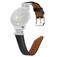 Silver Buckle Band Google Pixel Watch / Pixel Watch 2 Crown Rhinestone Decor Genuine Cowhide Leather Wrist Strap