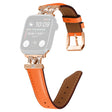 Watch Band Apple Watch Universal 49mm/45mm/42mm Rhinestone M-shape Connector Strap with Rose Gold Buckle