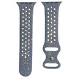 Silicone Band Apple Watch Universal 49mm/45mm/42mm Pattern Watch Strap - Blue Grey