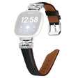 Fitbit Versa 3 / 4 / Sense / Sense 2 Silver Buckle Watchband Butterfly Connector Strap