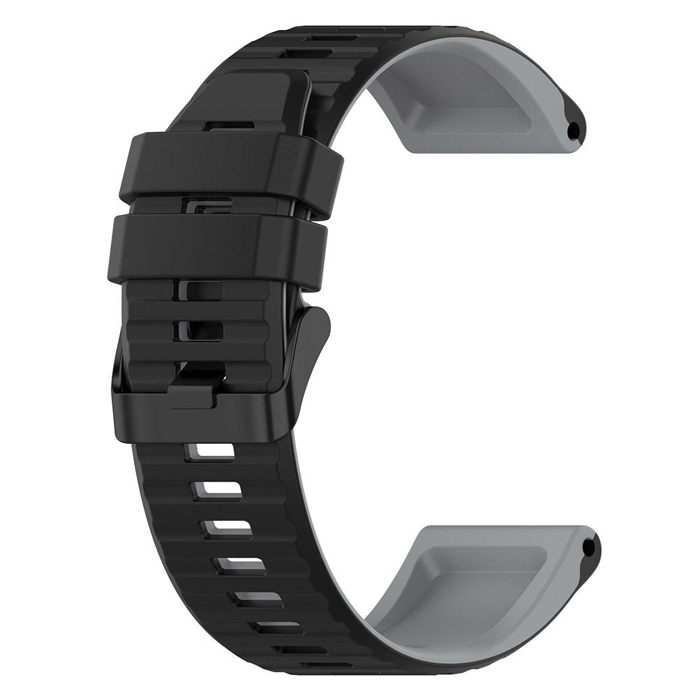 Solid Silikone Universal Rem passer til Garmin Smartwatch - Sølv#serie_5