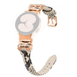 Rose Gold Buckle Strap Samsung Galaxy Watch4 / Watch5 / Watch4 Classic / Watch4 Active / Watch5 Active Stylish Watchband - Snake Texture