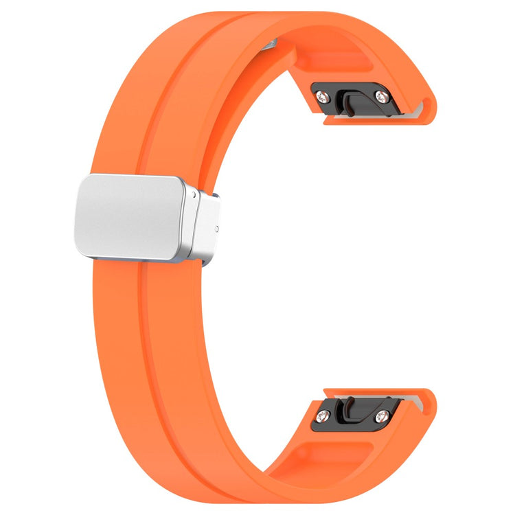 Helt Vildt Pænt Silikone Universal Rem passer til Garmin Smartwatch - Orange#serie_4