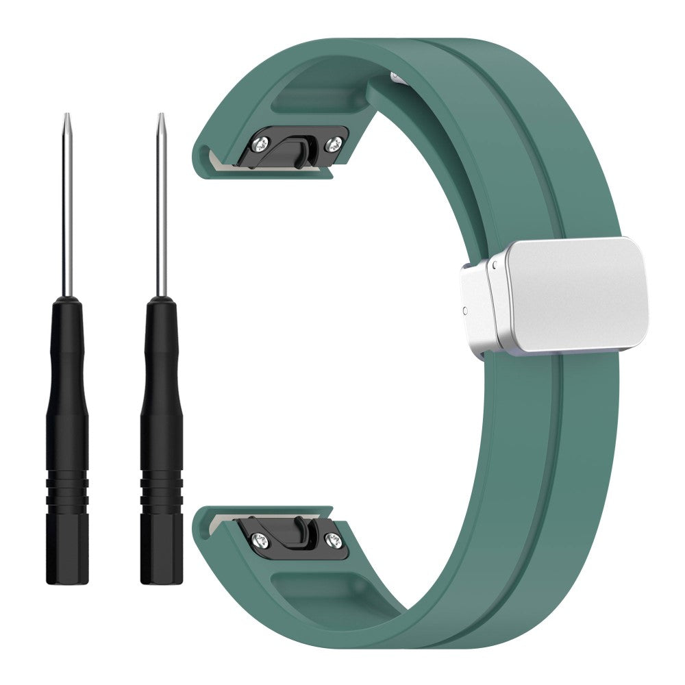 Super Godt Silikone Universal Rem passer til Smartwatch - Grøn#serie_5