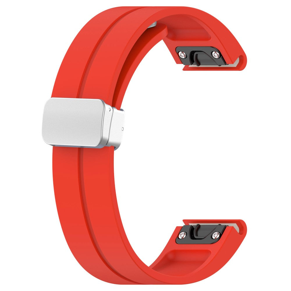 Super Godt Silikone Universal Rem passer til Smartwatch - Rød#serie_7