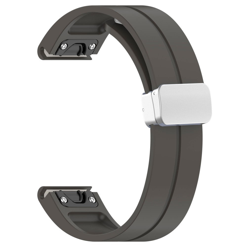 Super Godt Silikone Universal Rem passer til Smartwatch - Sølv#serie_10