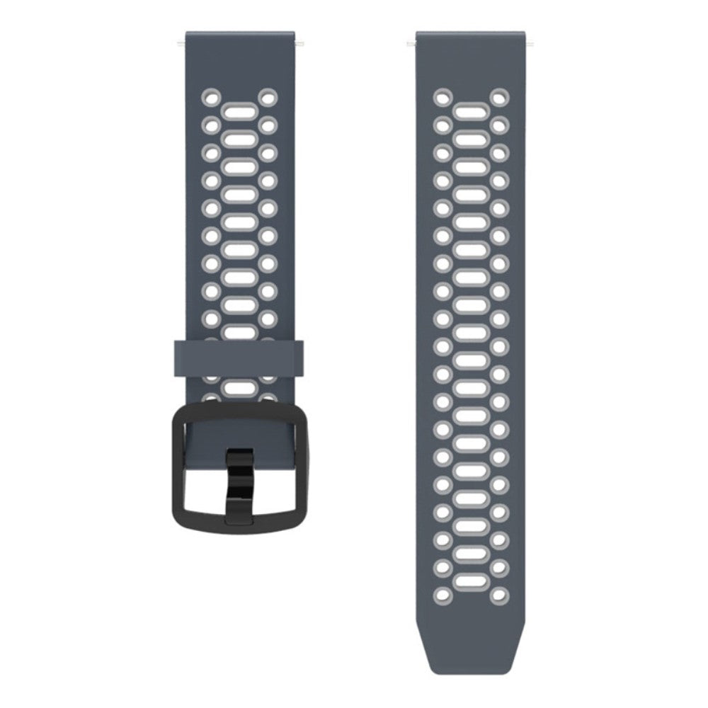 Coros Pace 2 / Garmin vivoactive 5 / GarminActive 5 / Venu Sq 2 Dual Color Watch Strap 20mm Silicone Watchband - Blue / Grey#serie_7