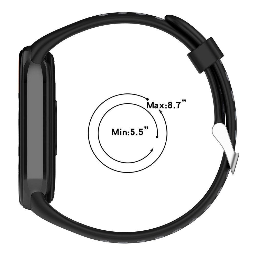 Alle Tiders Silikone Rem passer til Xiaomi Smart Band 8 - Blå#serie_4