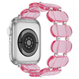 Apple Watch 49mm / 45mm / 44mm / 42mm Elastic Resin Watch Band - Transparent Pink