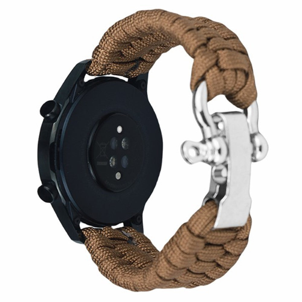 Huawei Watch GT4 46mm / Samsung Galaxy Watch3 45mm Watch Strap 22mm Braided Rope Wrist Band - Brown#serie_1