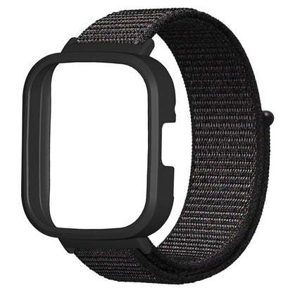 Xiaomi Redmi Watch 3 Nylon Watch Band Adjustable Wrist Strap with Watch Case - Black#serie_1