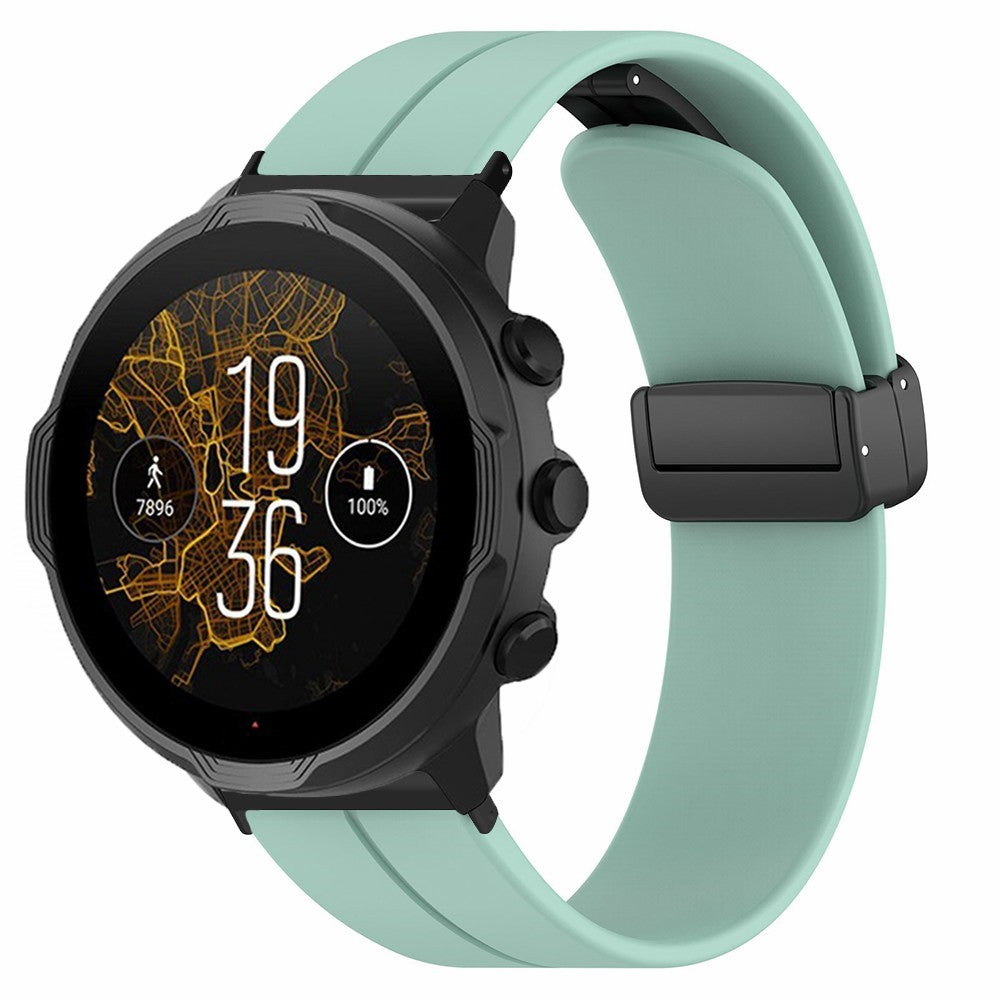 Suunto Spartan Sport Wrist HR Baro / Suunto 7 Silicone Wrist Strap 24mm Watch Band (Thick Spring Bar) - Mint Green#serie_2