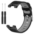 Huami Amazfit T-Rex / T-Rex Pro Silicone Watch Bands Dual Color Replacement Straps - Black+Grey