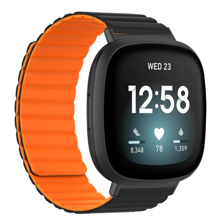 Super Sejt Silikone Universal Rem passer til Fitbit Smartwatch - Orange#serie_1