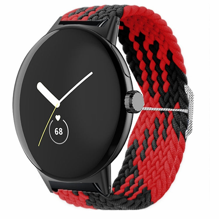 Nylon Universal Rem passer til Google Pixel Watch / Google Pixel Watch 2 - Rød#serie_4