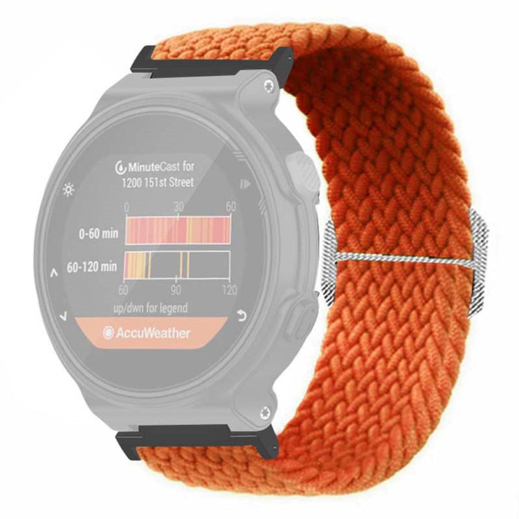 Fed Nylon Universal Rem passer til Garmin Smartwatch - Orange#serie_1