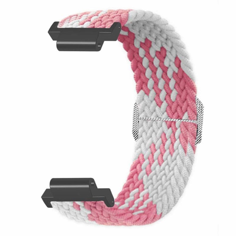 Fed Nylon Universal Rem passer til Garmin Smartwatch - Pink#serie_3