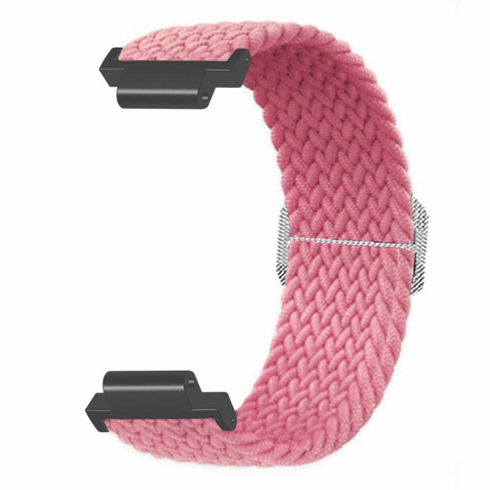 Fed Nylon Universal Rem passer til Garmin Smartwatch - Pink#serie_4