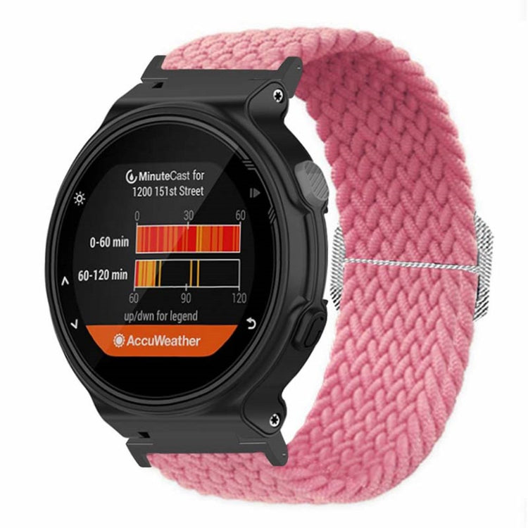 Garmin Forerunner 220 / 230 / 235 / 735XT / 620 / 630 Watch Strap Stretchy Braided Nylon Band - Pink#serie_4