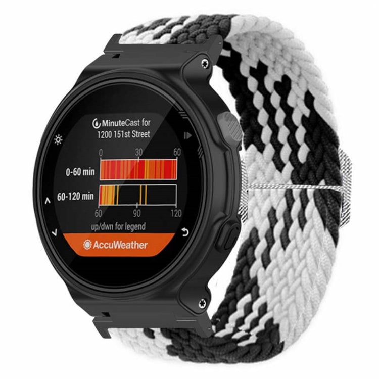 Fed Nylon Universal Rem passer til Garmin Smartwatch - Hvid#serie_5