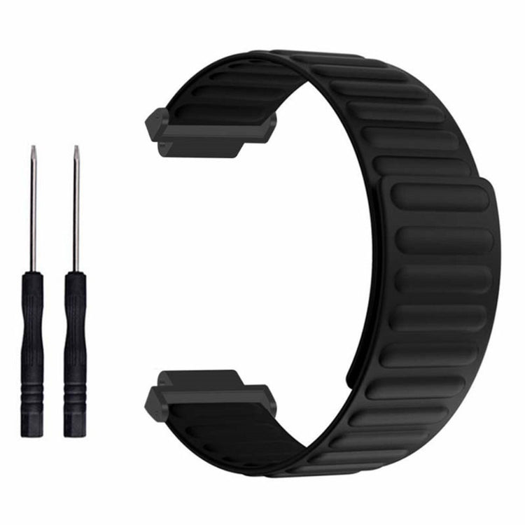 Super Sejt Silikone Universal Rem passer til Garmin Smartwatch - Sort#serie_5