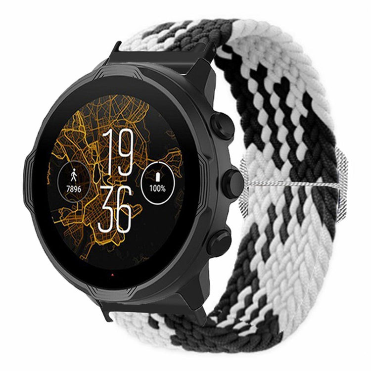 Vildt Holdbart Nylon Universal Rem passer til Smartwatch - Hvid#serie_4