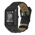 TomTom Runner 3 / Adventurer Genuine Cow Leather Band Electroplating Buckle Watch Strap with Case