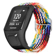 TomTom Runner 2 / 3 / Spark / Adventurer Watch Band Braided Adjustable Nylon Loop Strap with Case - Rainbow