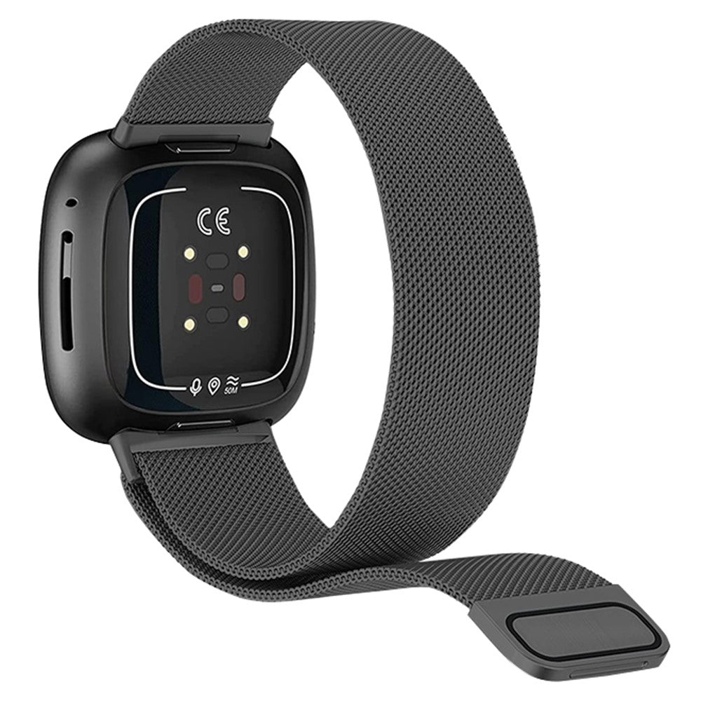 Vildt Fed Metal Universal Rem passer til Fitbit Smartwatch - Sort#serie_3