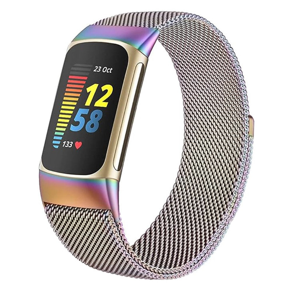 Fint Metal Universal Rem passer til Fitbit Charge 3 / Fitbit Charge 4 - Flerfarvet#serie_2