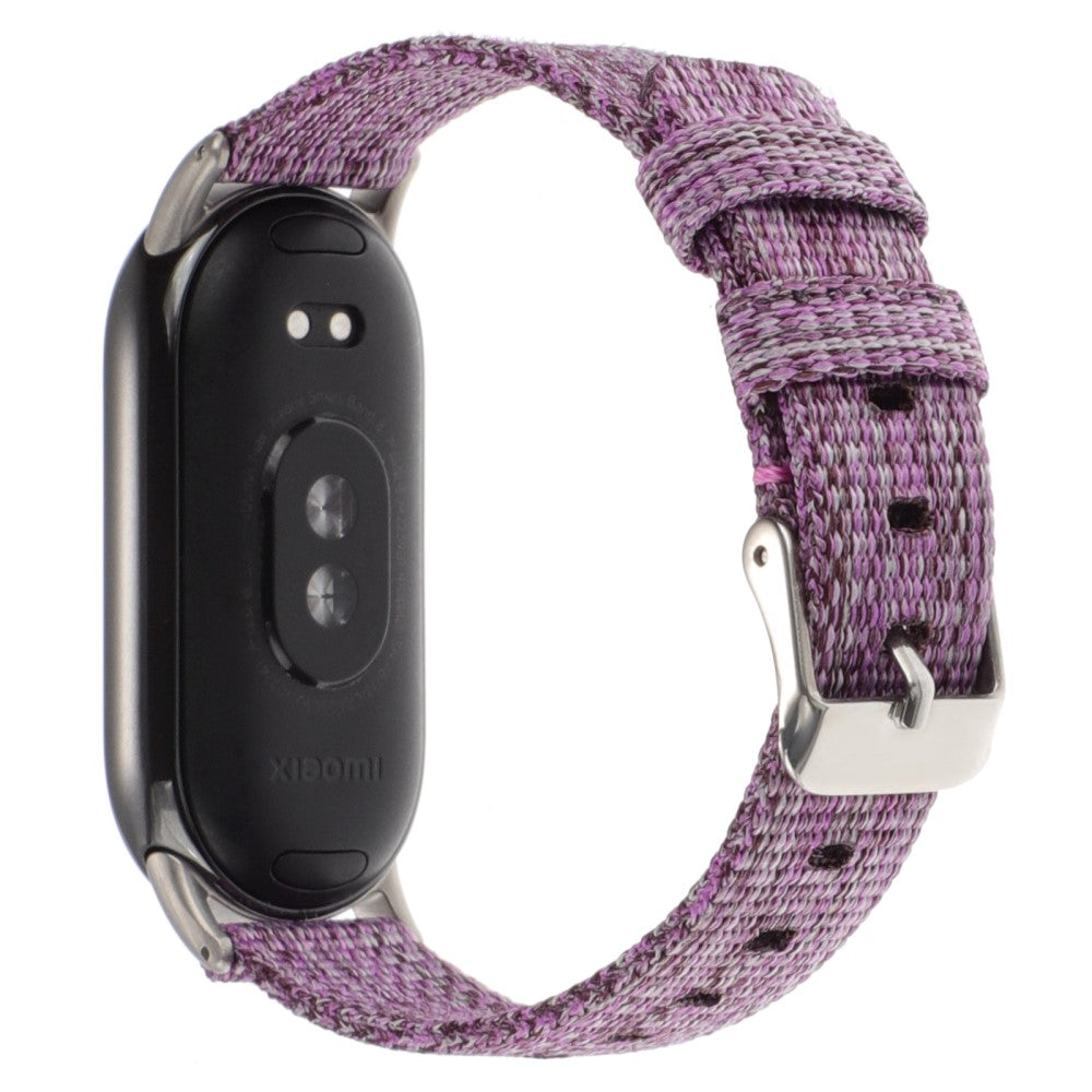 Super Smuk Nylon Rem passer til Xiaomi Smart Band 8 - Lilla#serie_3