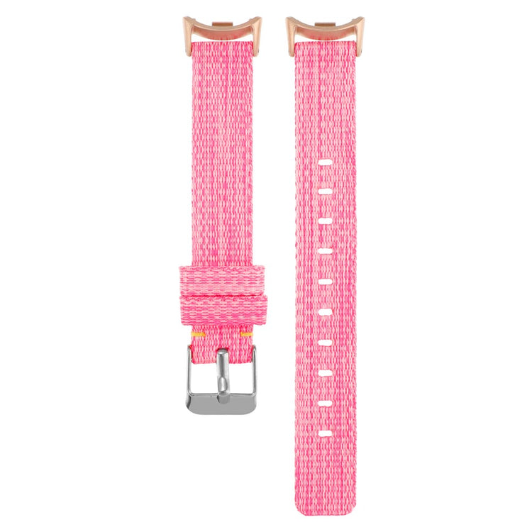 Super Smuk Nylon Rem passer til Xiaomi Smart Band 8 - Pink#serie_5