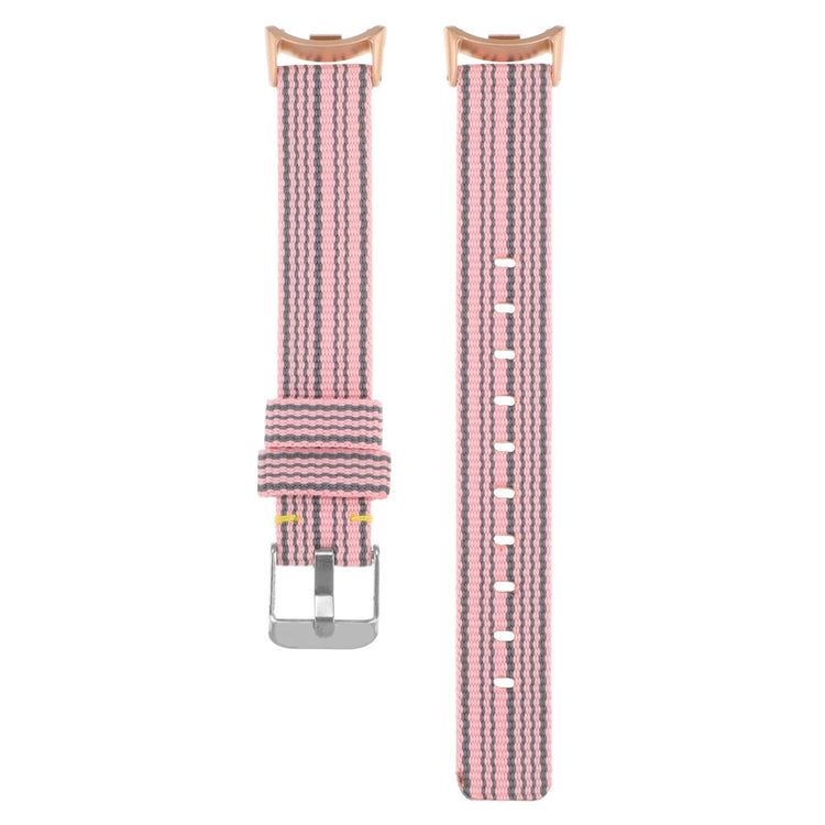 Super Smuk Nylon Rem passer til Xiaomi Smart Band 8 - Pink#serie_6