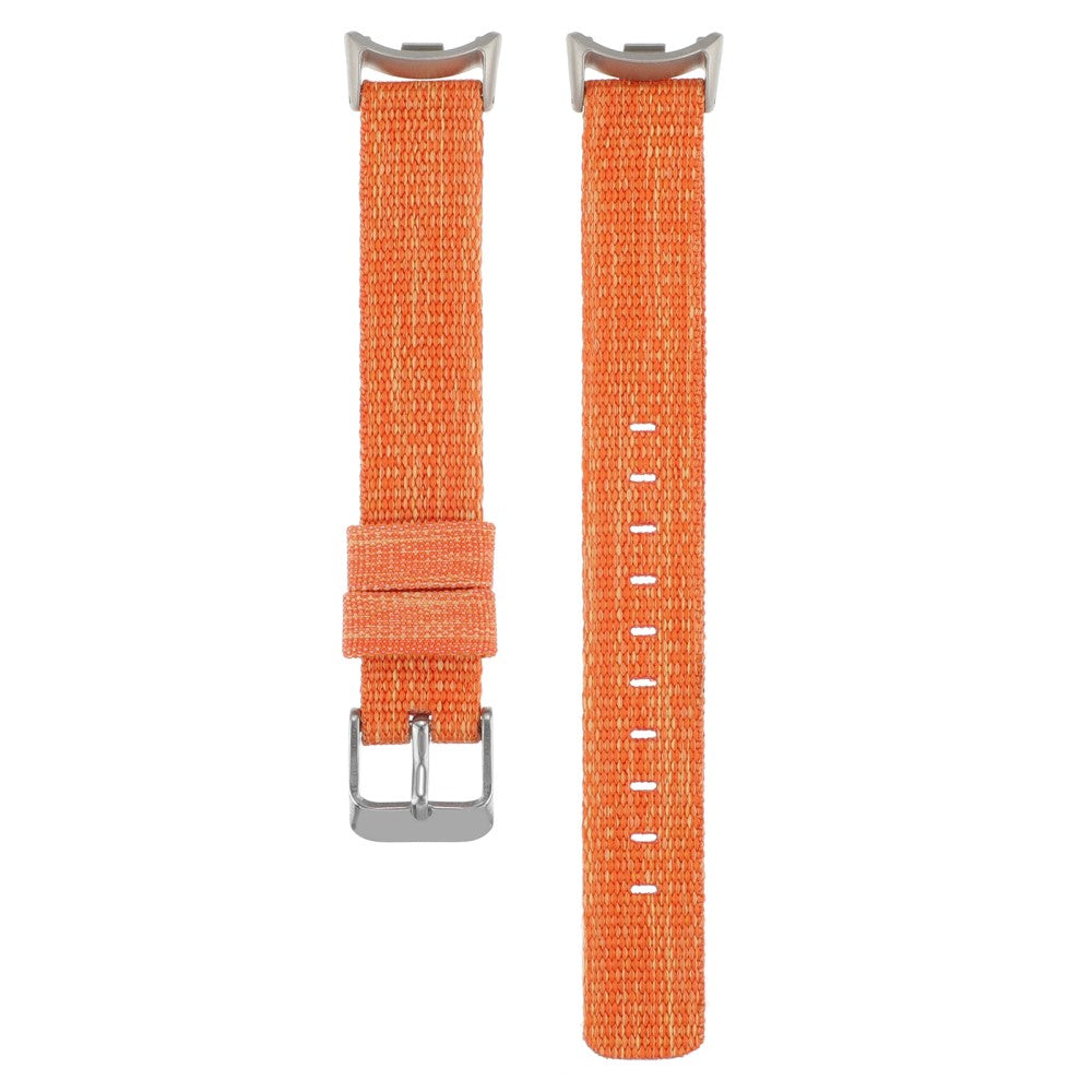 Super Smuk Nylon Rem passer til Xiaomi Smart Band 8 - Orange#serie_9