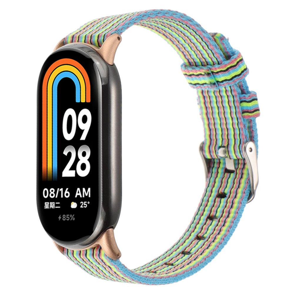 Super Smuk Nylon Rem passer til Xiaomi Smart Band 8 - Flerfarvet#serie_12