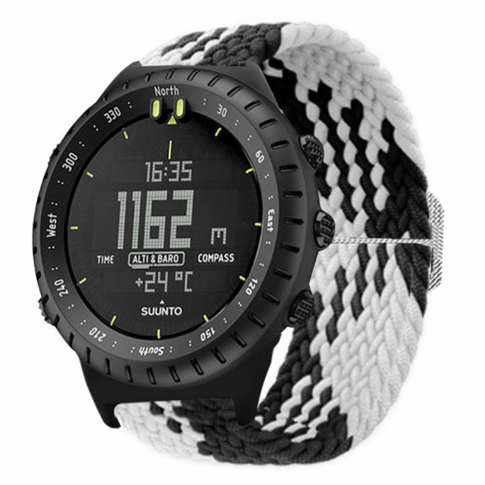 Rigtigt Kønt Nylon Rem passer til Suunto Core - Hvid#serie_5