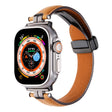Apple Watch Series 49mm - 45mm - 44mm - 42mm Universal Watch Strap - Ginger+Black Buckle Buckle