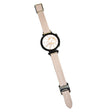 18mm Universal Smart Watch Band Leather Strap Replacement with Square Buckle - Light Pink