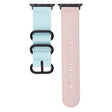Apple Watch 49mm / 45mm / 44mm / 42mm Nylon Band Sport Wrist Strap - Blue+Pink