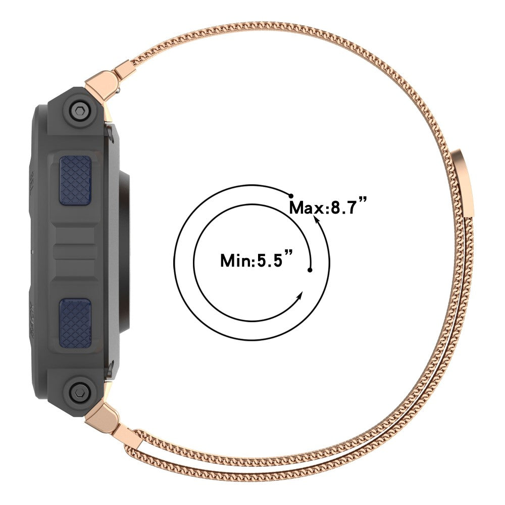 Eminent Metal Rem passer til Amazfit Active Edge - Pink#serie_3