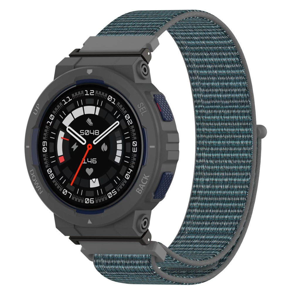 Meget Cool Nylon Rem passer til Amazfit Active Edge - Sølv#serie_1