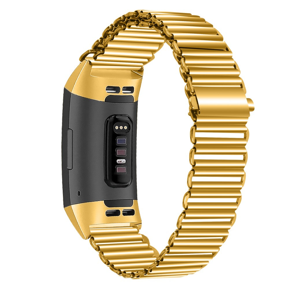 Solid Metal Universal Rem passer til Fitbit Charge 3 / Fitbit Charge 4 - Guld#serie_2