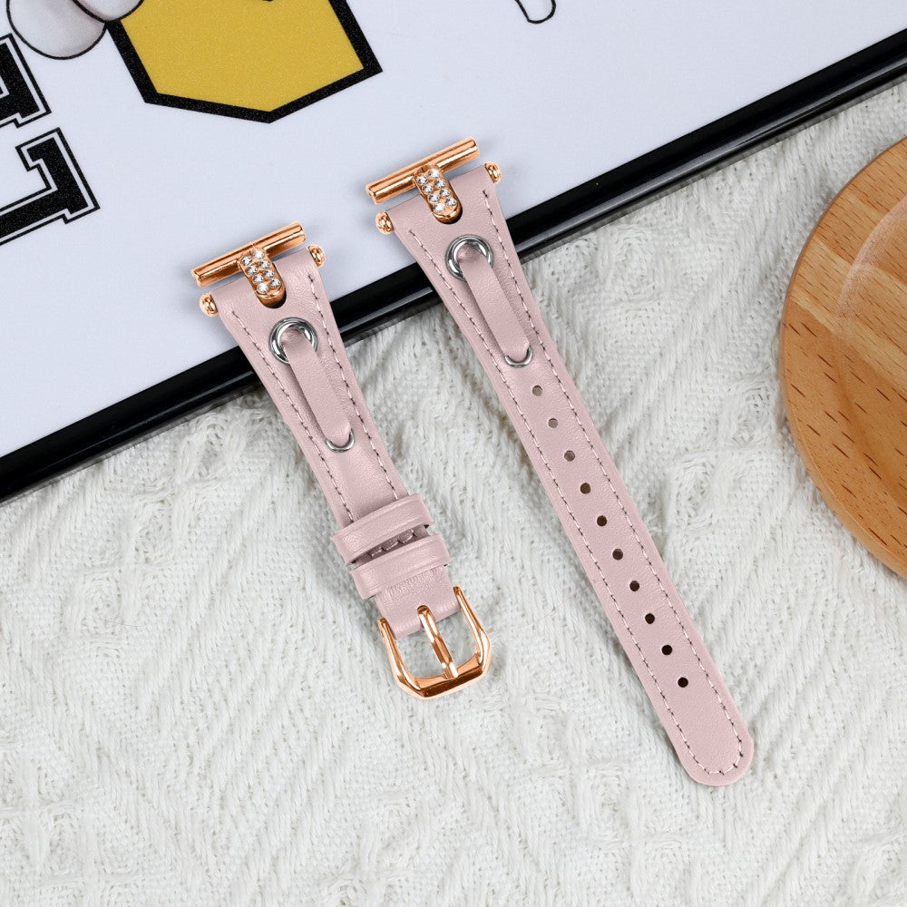 LG Watch Sport Wrist Watch Band Genuine Cow Leather Strap Replacement - Pink#serie_2