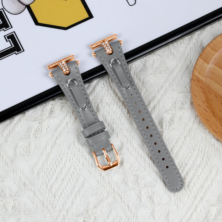 LG Watch Sport Wrist Watch Band Genuine Cow Leather Strap Replacement - Grey#serie_4