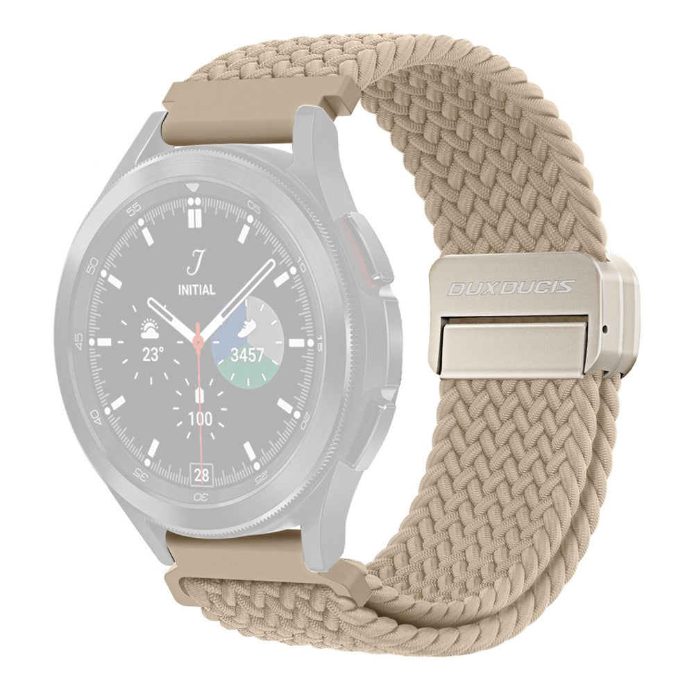 DUX DUCIS Mixture Pro Series Nylon Woven Strap Samsung Galaxy Watch6 / Watch5 / Huawei Watch GT3 Magnetic Buckle 20mm Watchband - Beige#serie_1